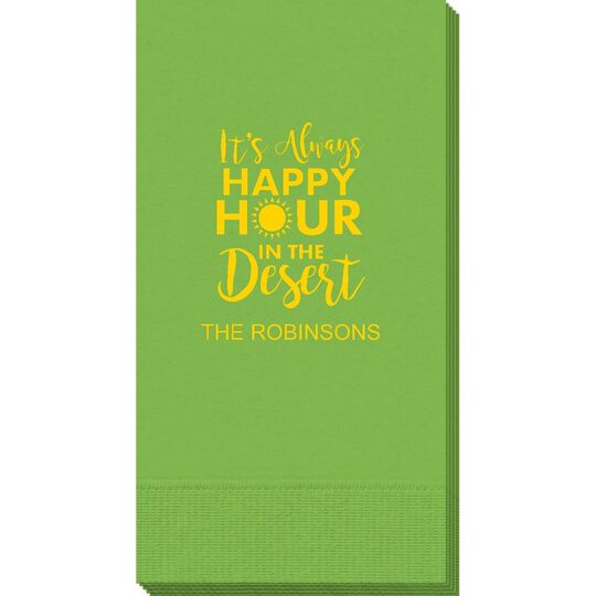 Happy Hour in the Desert Guest Towels